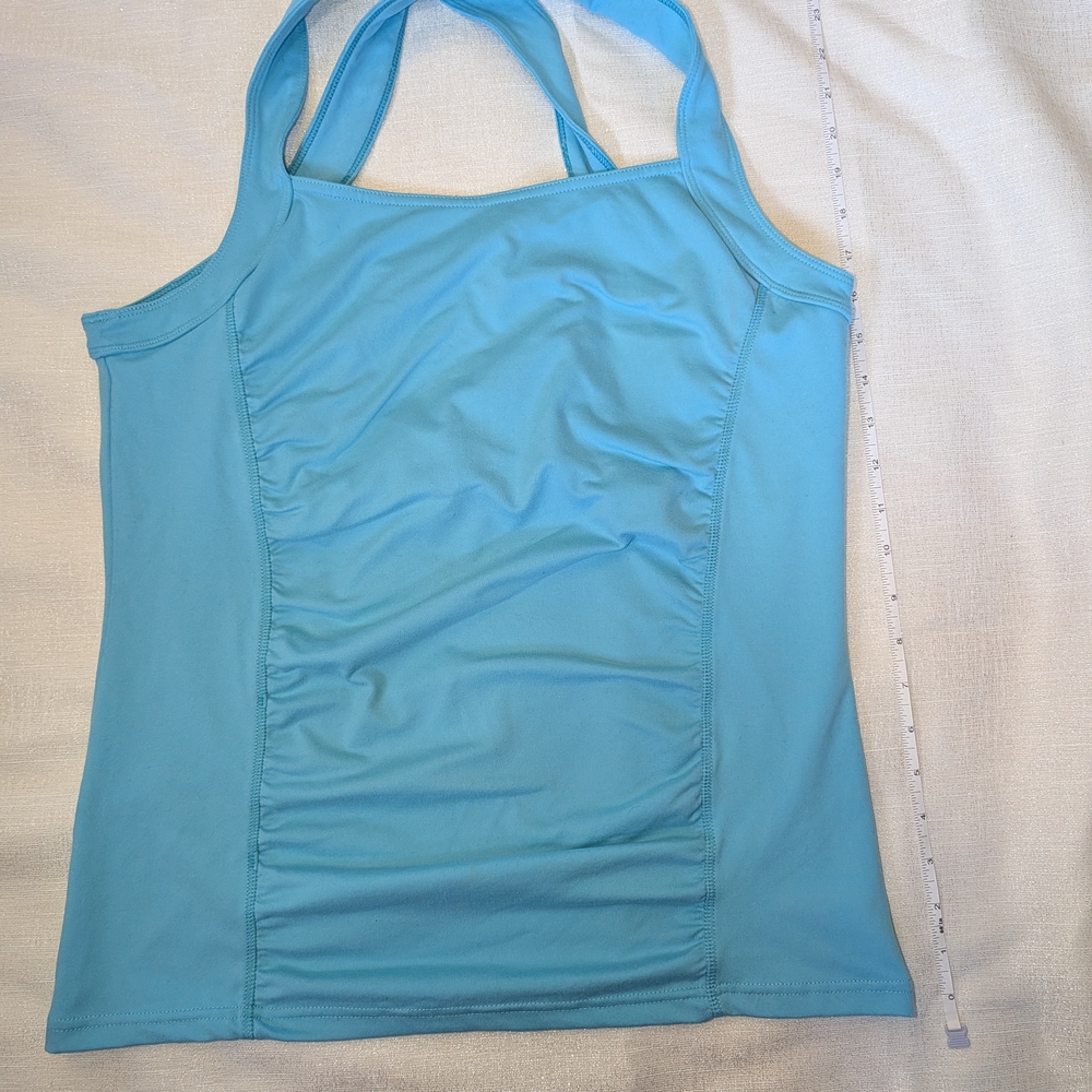 Soybu Turquoise Athletic Bra-less Tank Top